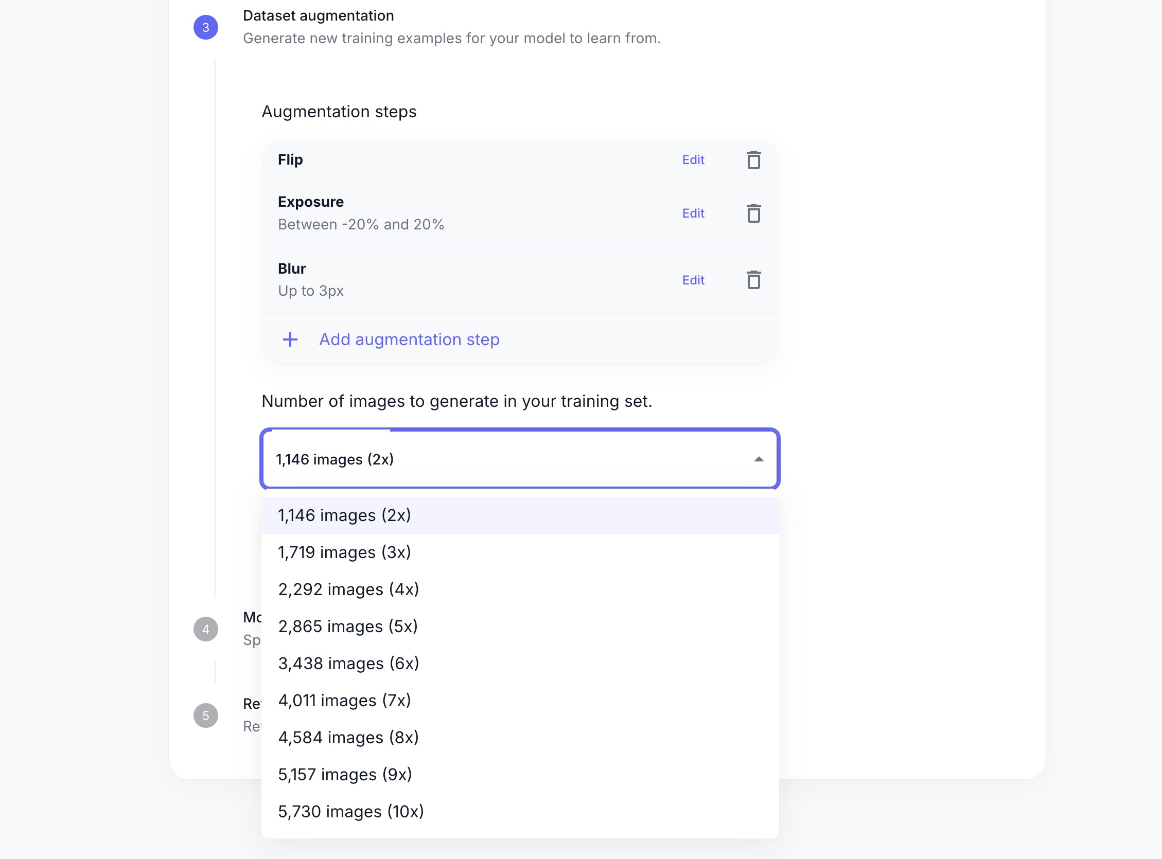 Choose Dataset Size